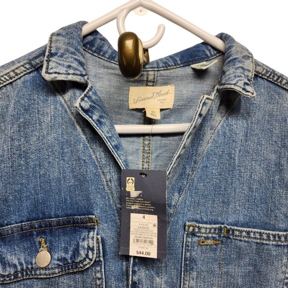 Universal Thread Womens Denim Jumpsuit Overalls Size 4/Regular - Picture 6 of 7